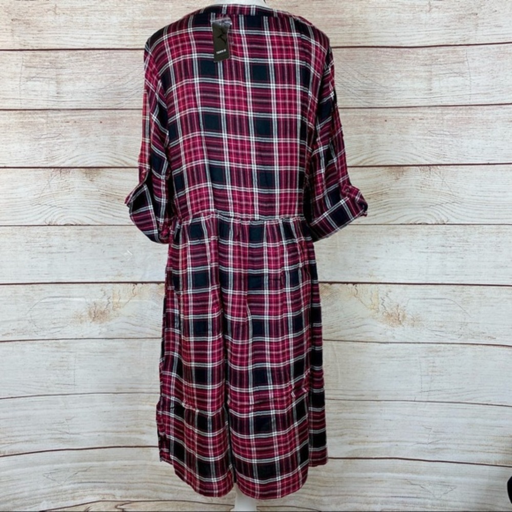 🎉HOST PIC!🎉🍷Torrid Plaid Dress - Picture 9 of 11